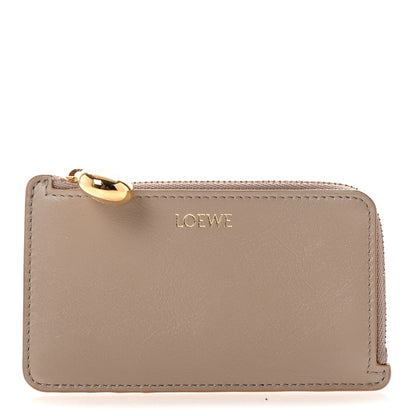 Loewe Shiny Nappa Pebble Coin Card Holder Sand 1 of 7