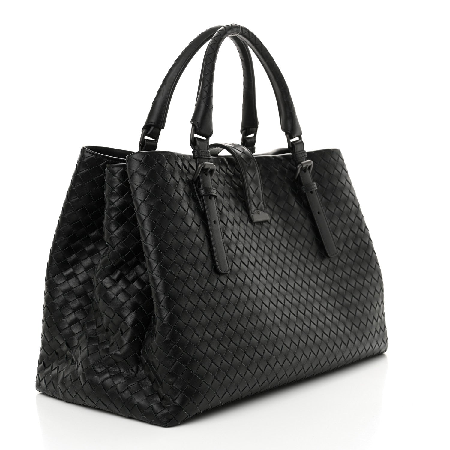 Bottega Veneta Nappa Intrecciato Medium Roma Tote Black 3 of 11