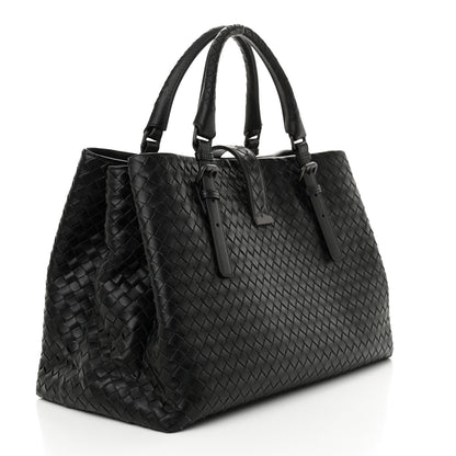 Bottega Veneta Nappa Intrecciato Medium Roma Tote Black 3 of 11