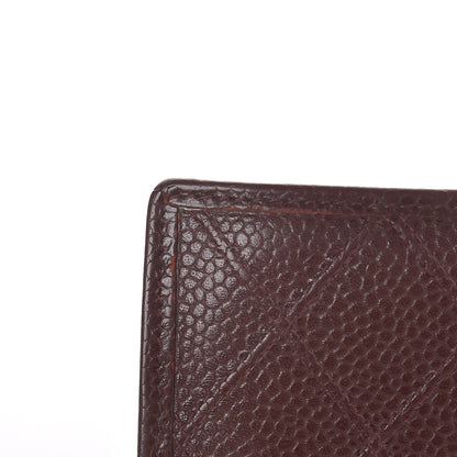 Chanel Caviar Stitched French Wallet Brown 10 of 18