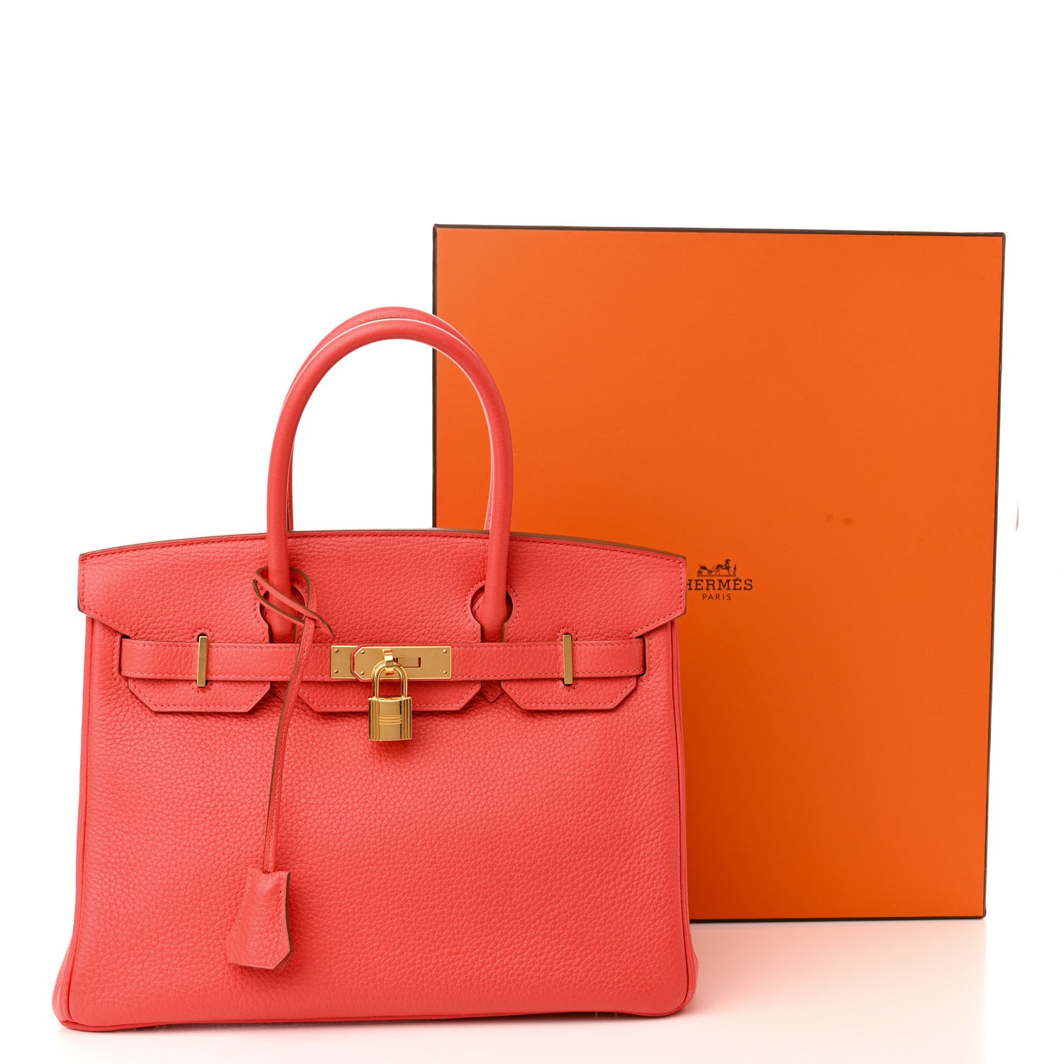 Hermes Taurillon Clemence Birkin 30 Rose Jaipur 13 of 13