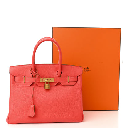Hermes Taurillon Clemence Birkin 30 Rose Jaipur 13 of 13