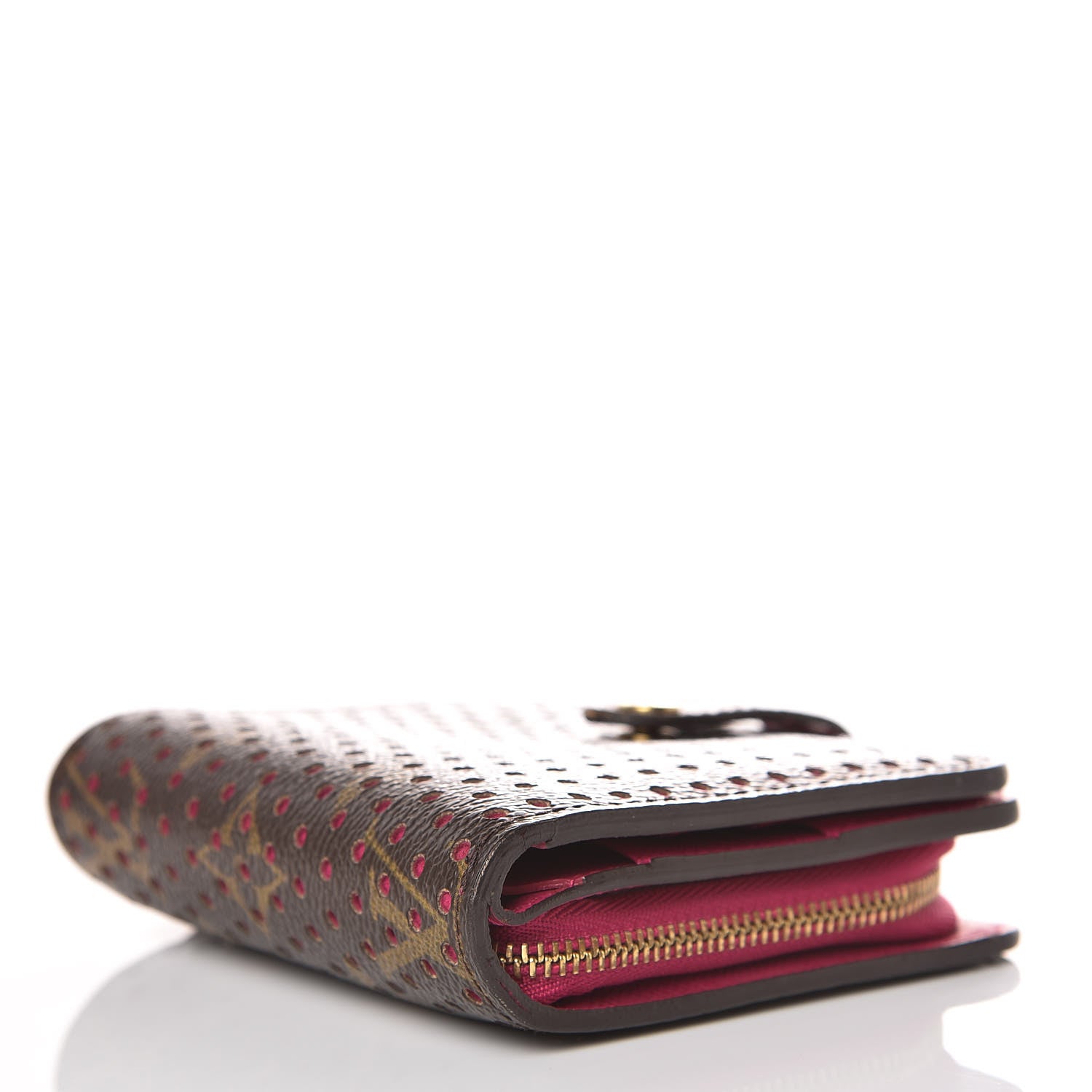 Louis Vuitton Monogram Perforated Compact Zipped Wallet Fuchsia 4 of 8