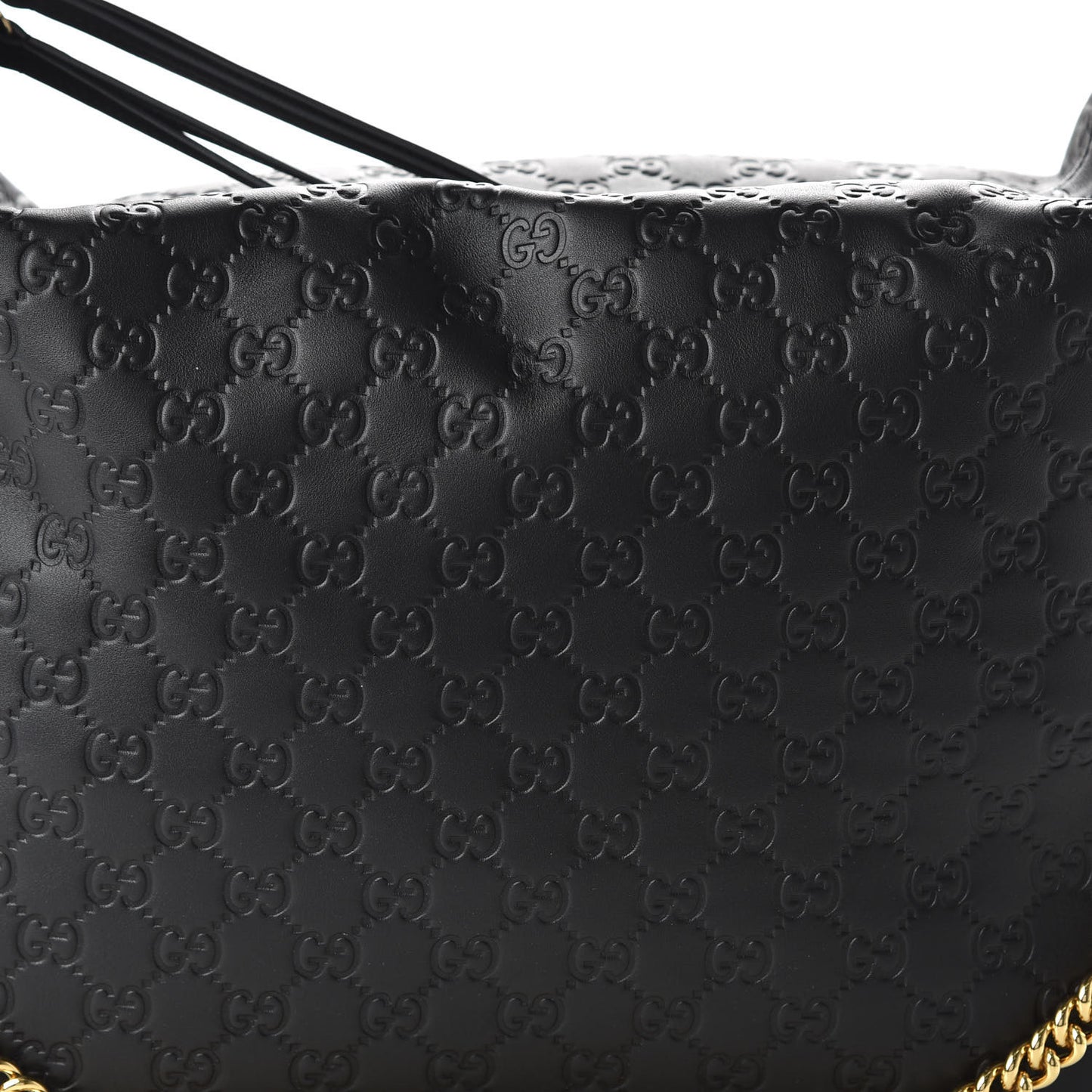 Guccissima Signature Large Linea A Hobo Black
