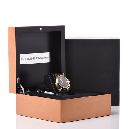 Panerai 18K Rose Gold Rubber 44mm Luminor Marina 8 Days ORO Rosso Manual Winding Watch Black PAM00511 8 of 8