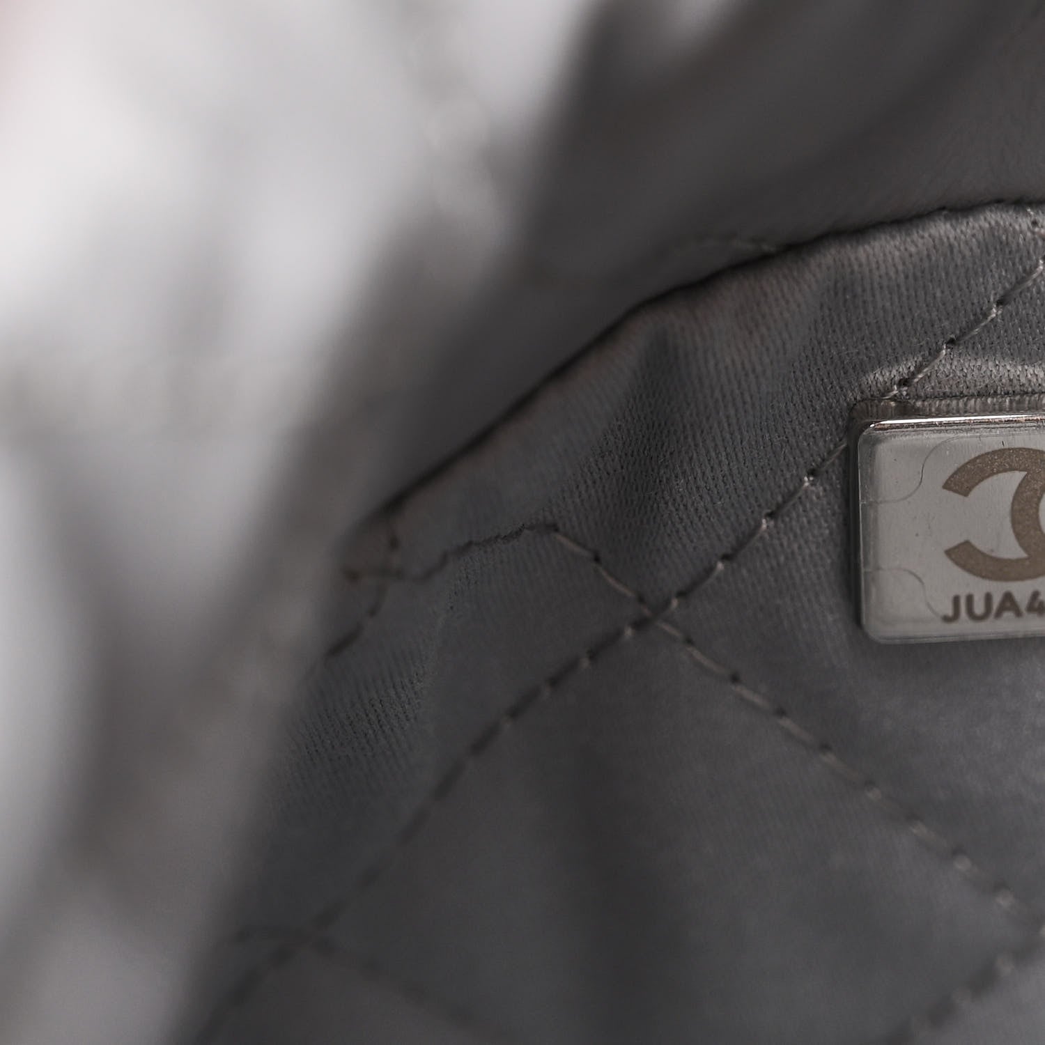 Chanel Shiny Calfskin Quilted Mini Chanel 22 Grey 6 of 11