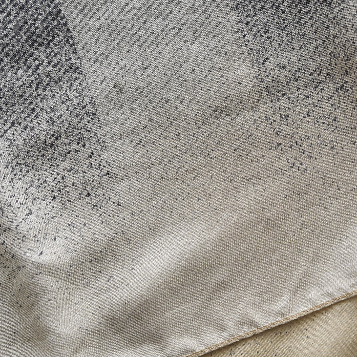 Silk Print Check Scarf