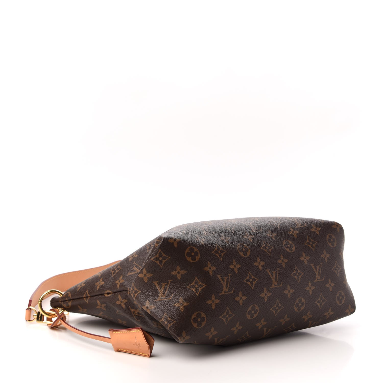 Louis Vuitton Monogram Flower Zipped Tote MM Beige 4 of 11