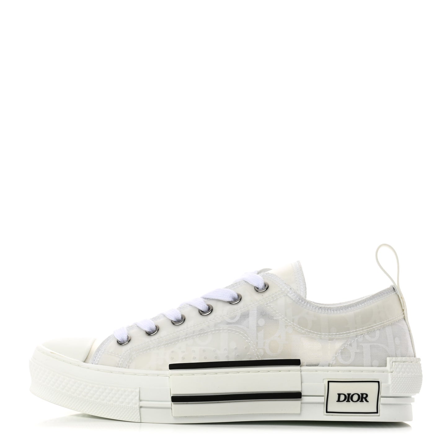 Technical Canvas Oblique Mens B23 Low Top Sneaker 37 White
