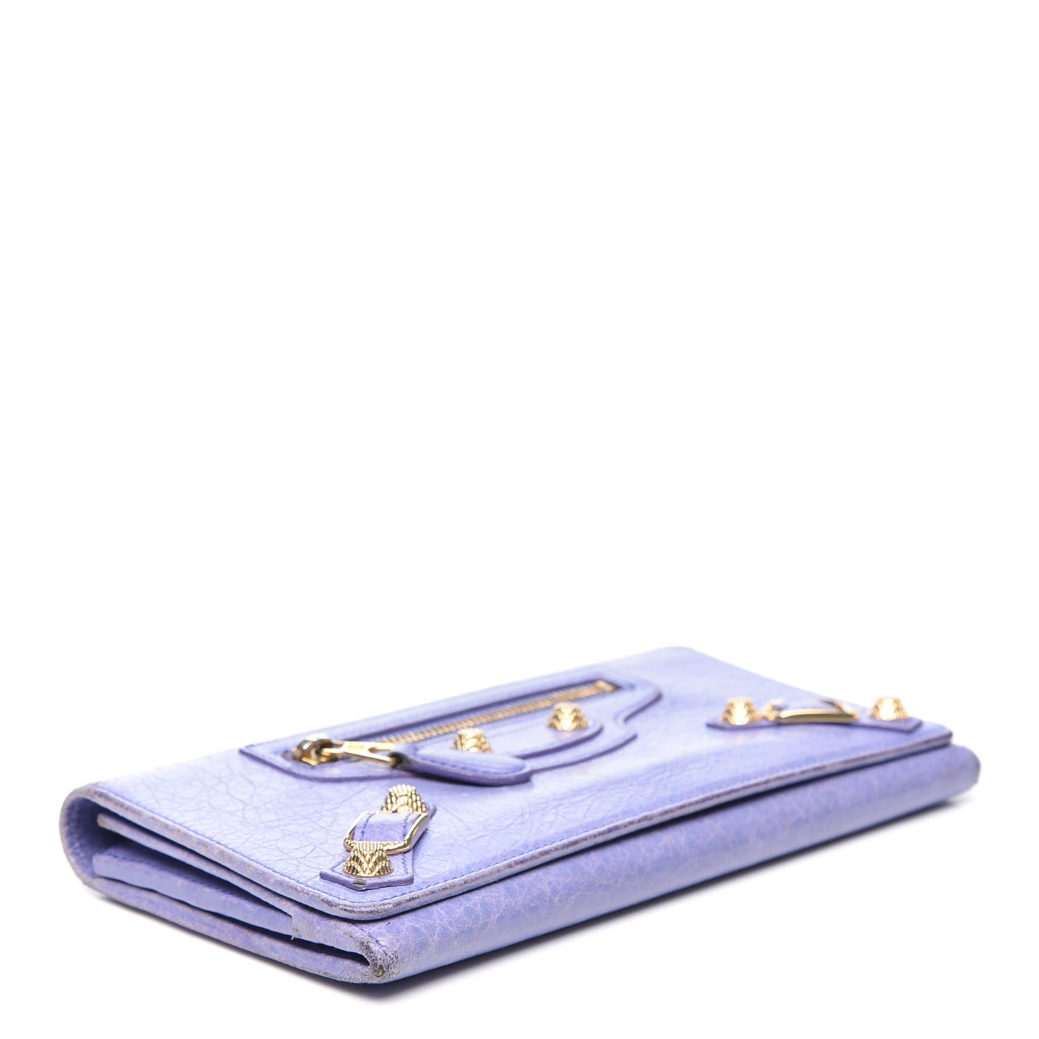 Balenciaga Agneau Giant 12 Gold Hardware Money Wallet Mauve 3 of 16