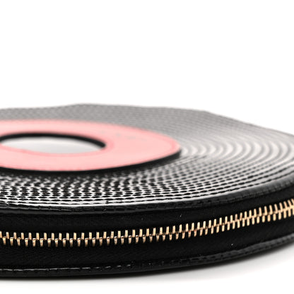 Chanel Patent Vinyl Record Clutch Black 10 of 10