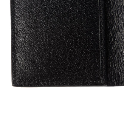 Gucci Calfskin Boar Effect GG Marmont Card Case Black 8 of 11