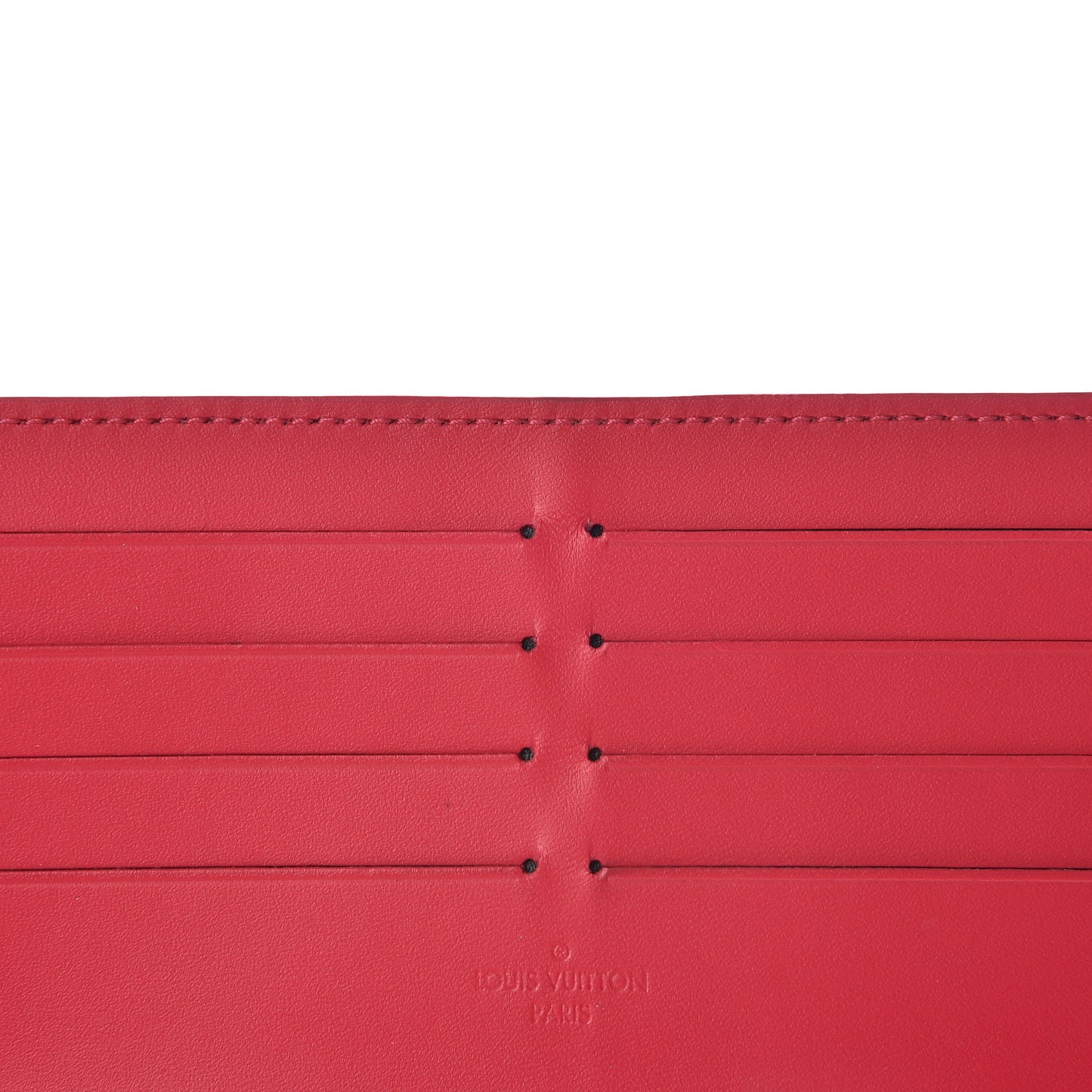 Calfskin Felicie Card Holder Insert Hot Pink