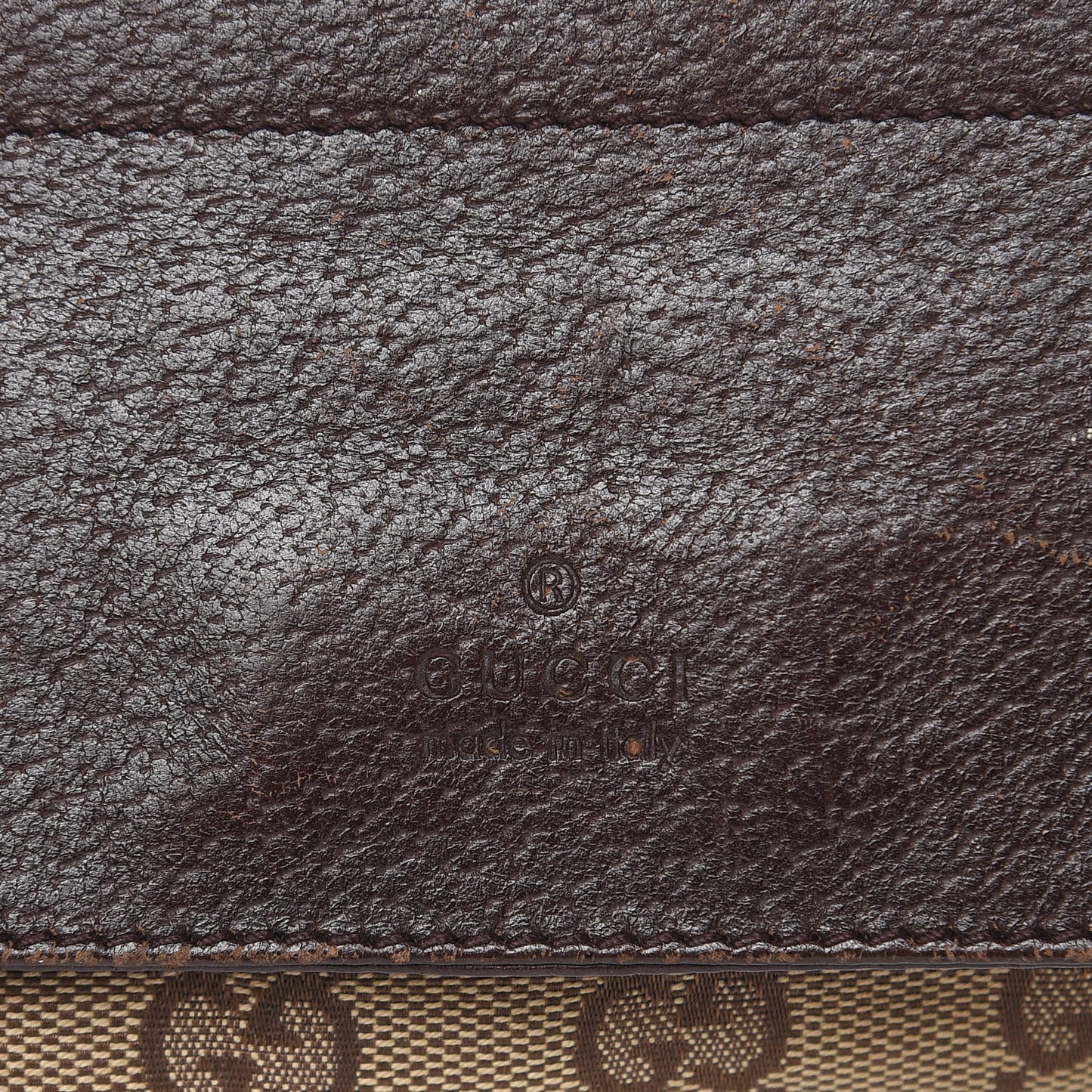 Monogram Web Belt Bag Dark Brown