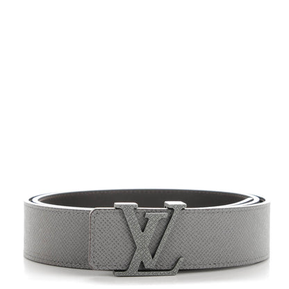 Louis Vuitton Taiga 35mm LV Initiales Belt 90 36 Glacier 1 of 8