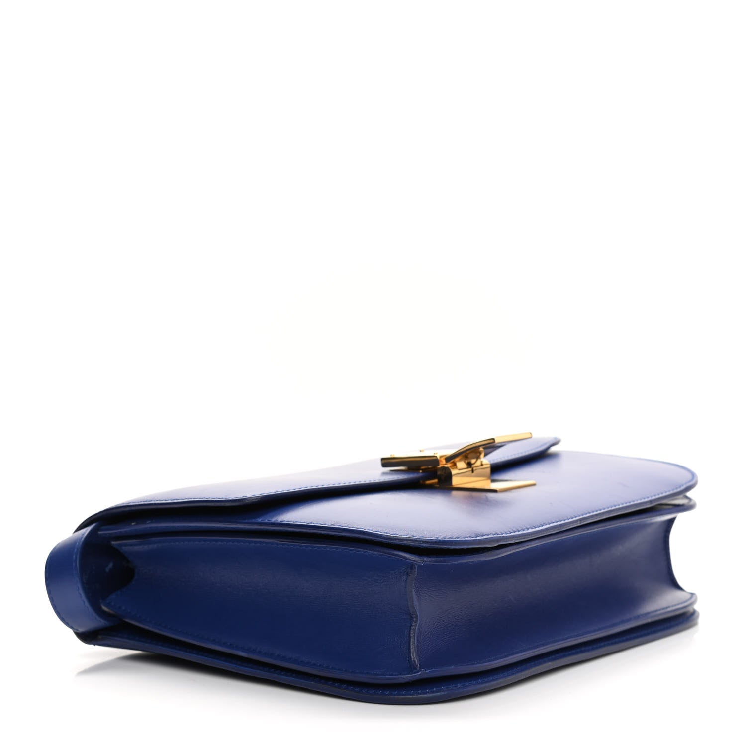 Celine Box Calfskin Medium Classic Box Flap Bag Indigo 4 of 14