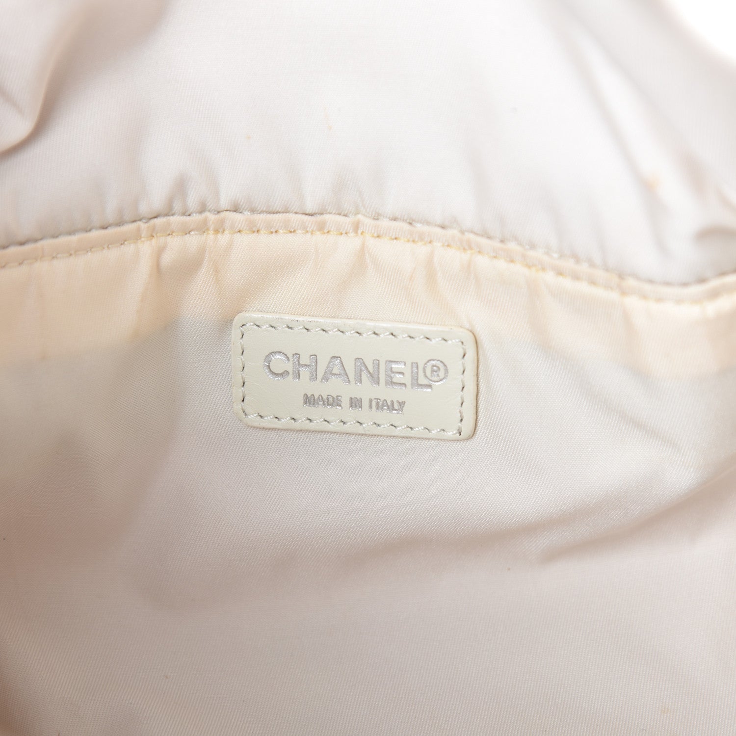 Chanel Nylon Travel Cosmetic Case Beige 7 of 11