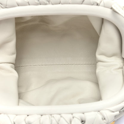 Bottega Veneta Nappa Intrecciato Studded The Mini Pouch Chalk 4 of 8