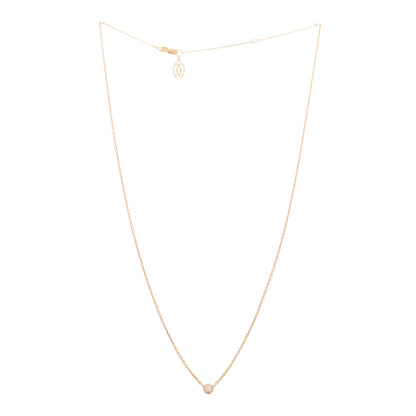 Cartier 18K Pink Gold Diamond XS D'Amour Pendant Necklace 3 of 6