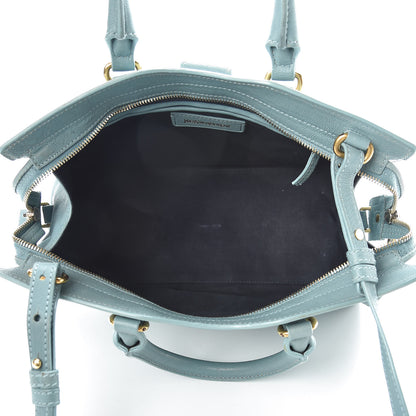 Saint Laurent Sheepskin Small Cabas ChYc Blue Glacier 6 of 22