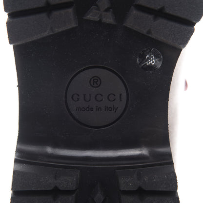 Gucci X THE NORTH FACE Calfskin Womens Hiking Ankle Boots 38 Foggy Tabacco Cuir 7 of 9