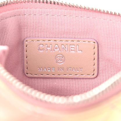 Chanel Iridescent Calfskin Quilted Small Cosmetic Case Pink 6 of 8