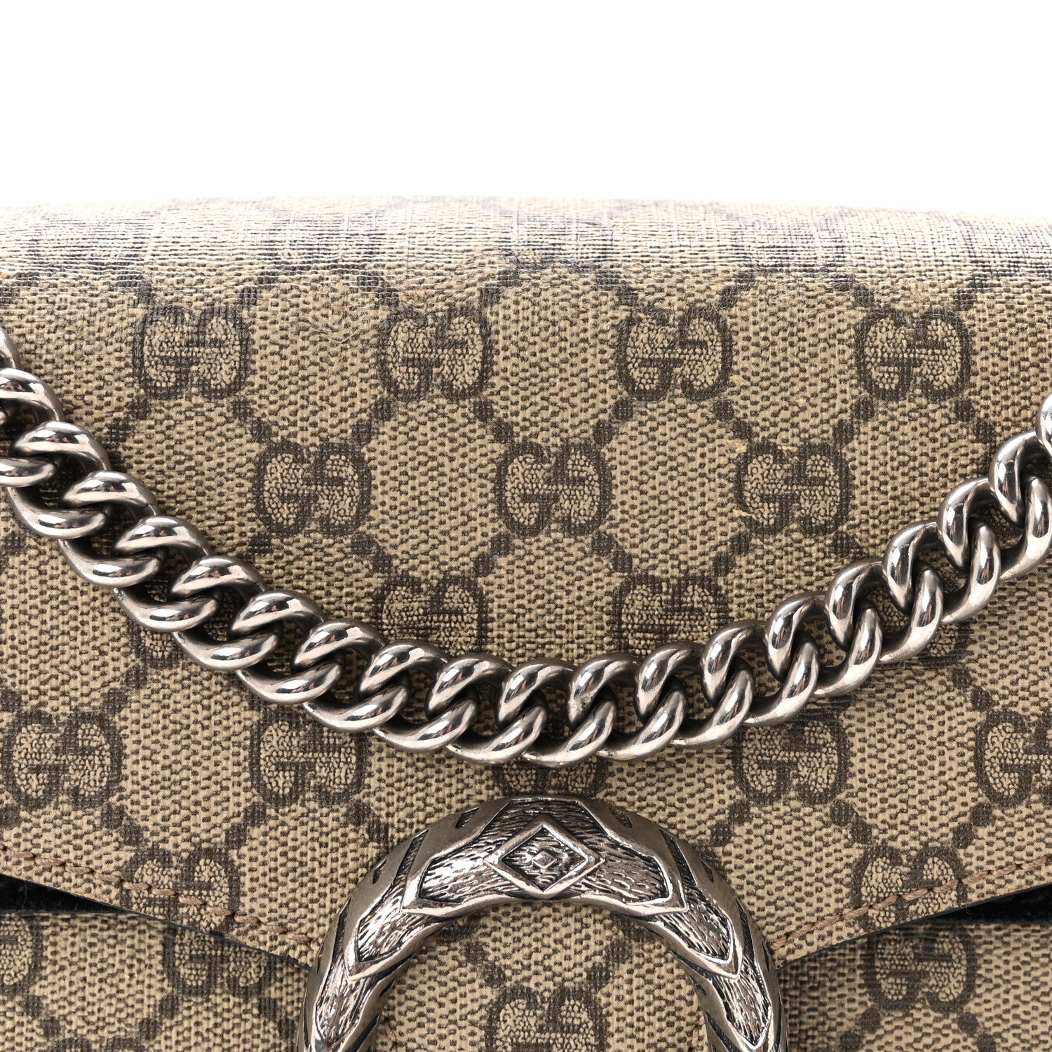 Gucci GG Supreme Monogram Small Dionysus Shoulder Bag Black