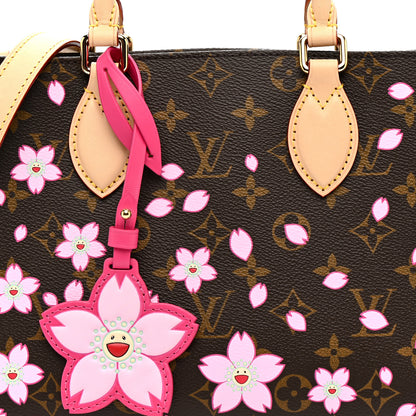 Louis Vuitton LV X TM Monogram Cherry Blossom Onthego PM Sakura Brown 7 of 10