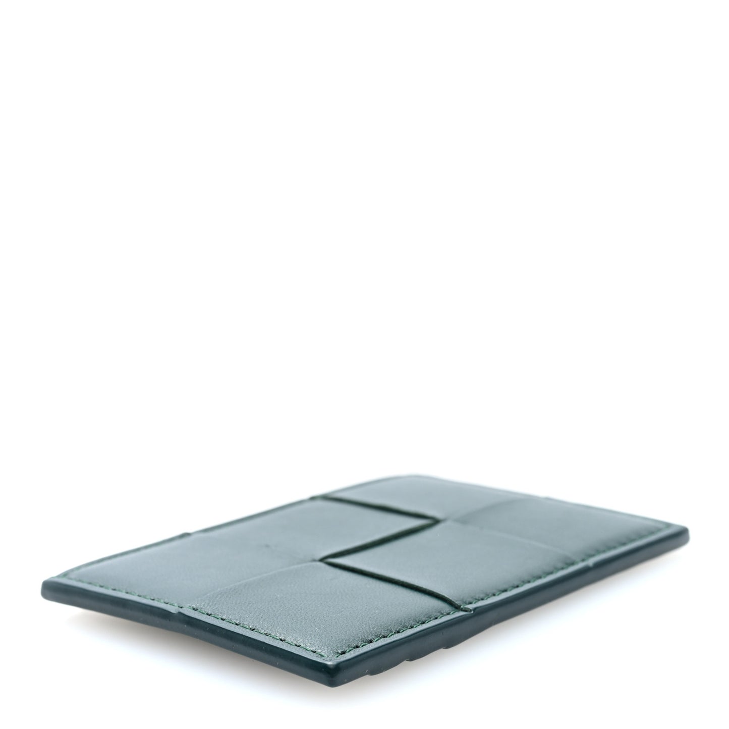Nappa Maxi Intrecciato Card Holder Raintree