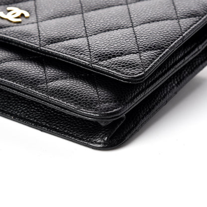 Chanel Caviar Quilted Wallet On Chain WOC Black 6 of 11