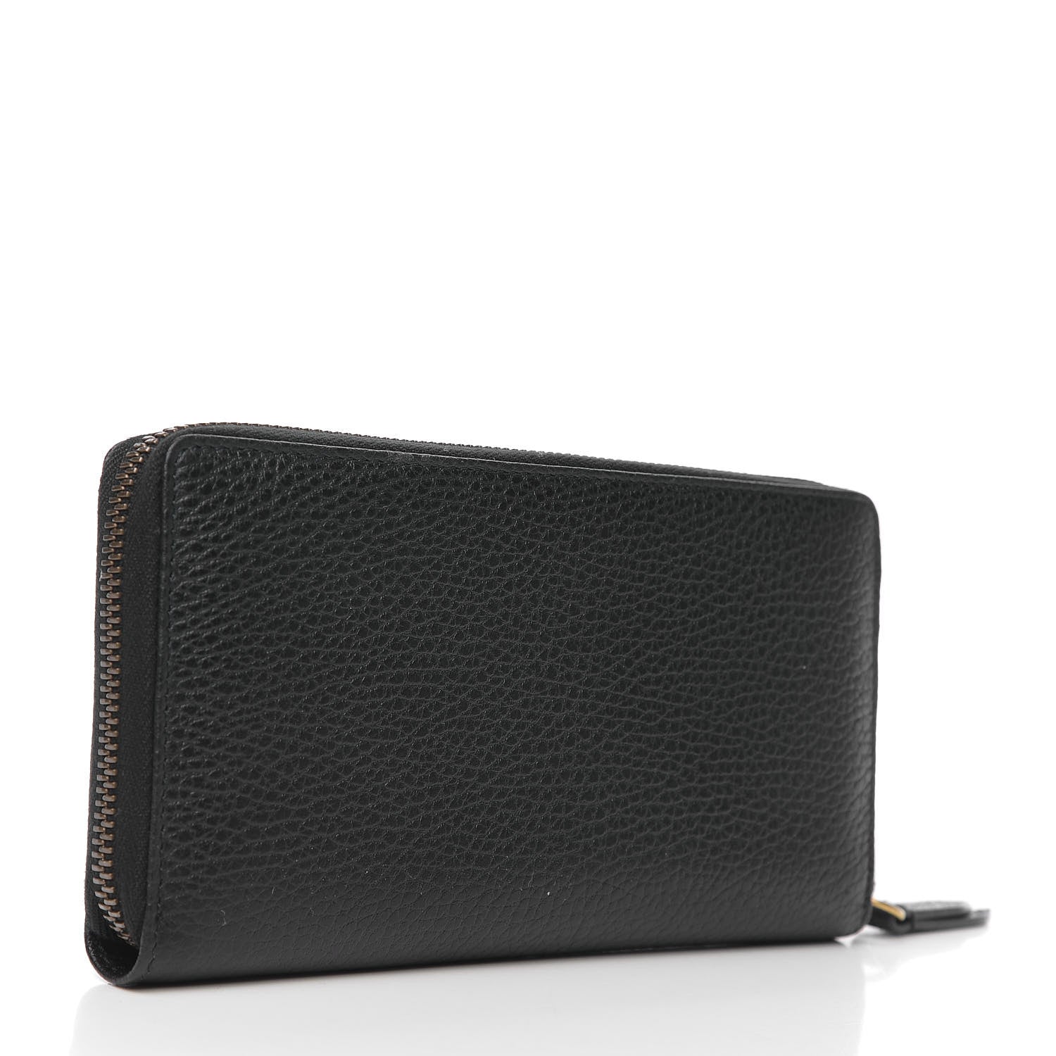 Gucci Calfskin Butterfly Zip Around Wallet Black 2 of 6