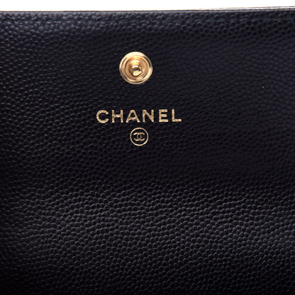 Chanel Caviar Quilted Boy Flap Card Holder Black 6 of 10