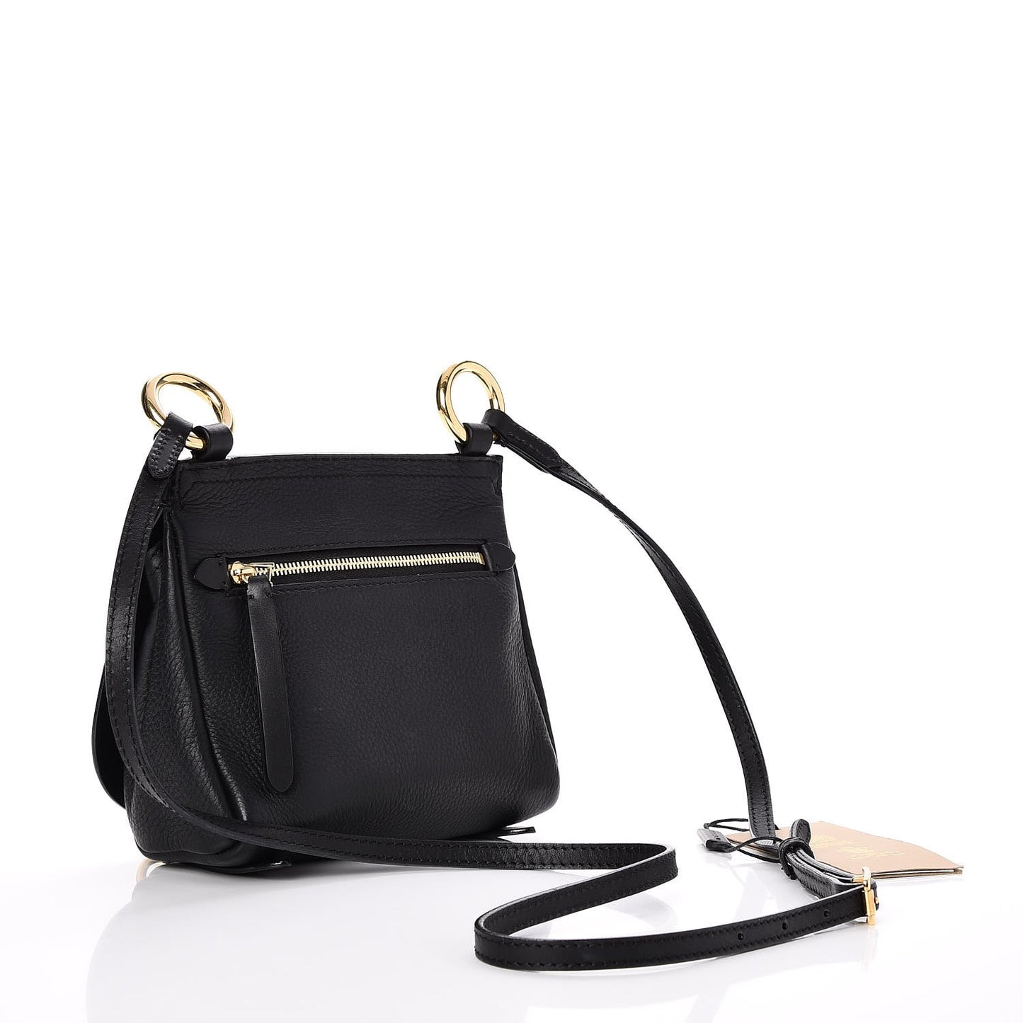 Calfskin Baby Bridle Saddle Bag Black