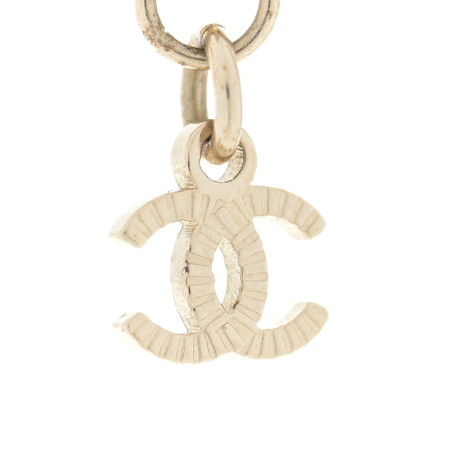 Crystal CC Chain Short Necklace Gold