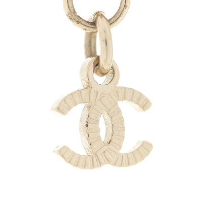Chanel Crystal CC Chain Short Necklace Gold 6 of 7
