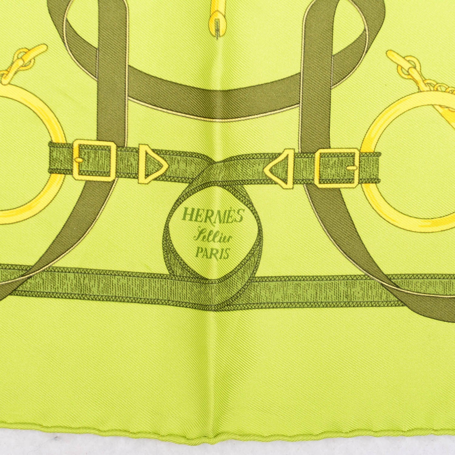 Hermes Silk Eperon D'Or Pocket Square Scarf 3 of 5