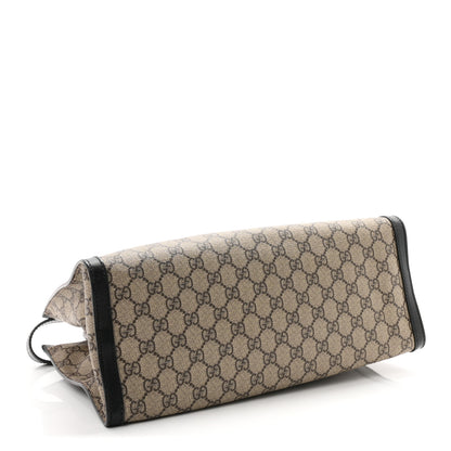 Gucci GG Supreme Monogram Medium Padlock Tote Black 4 of 10