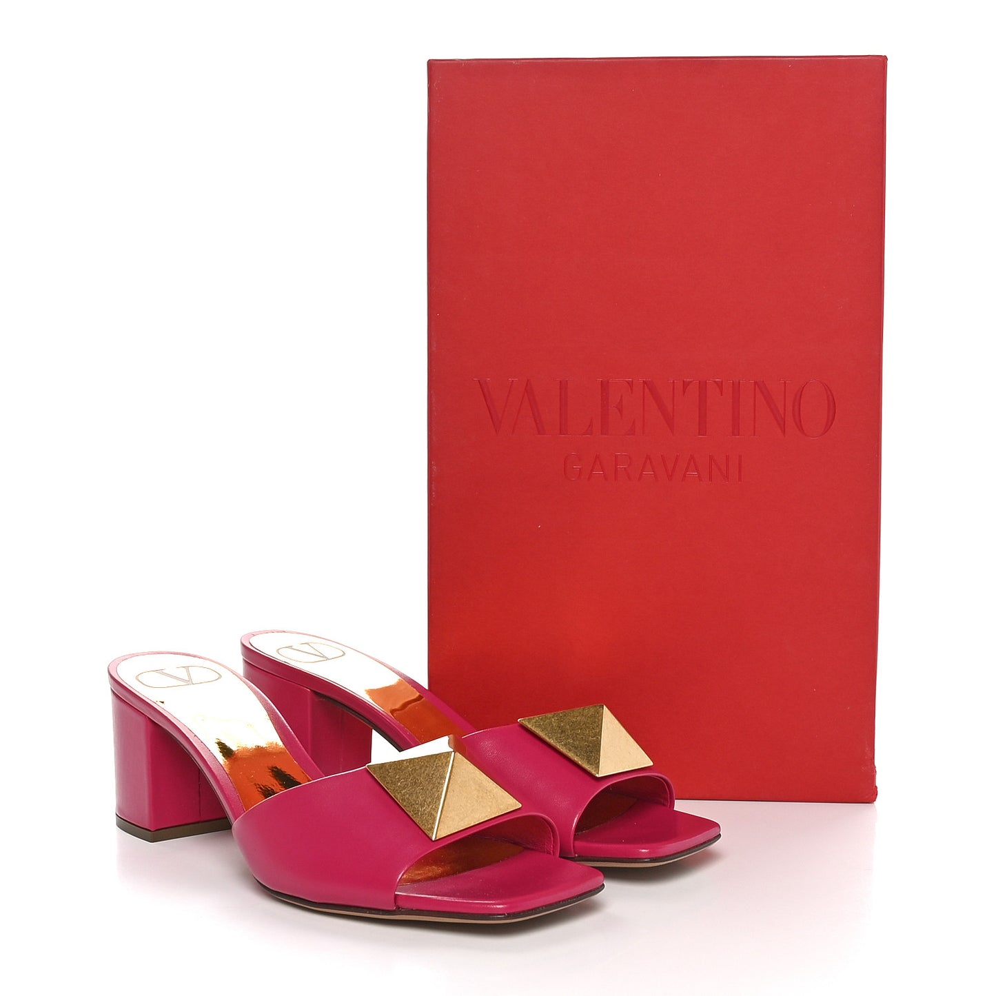 Nappa One Stud 60mm Slide Sandals 36.5 Blossom