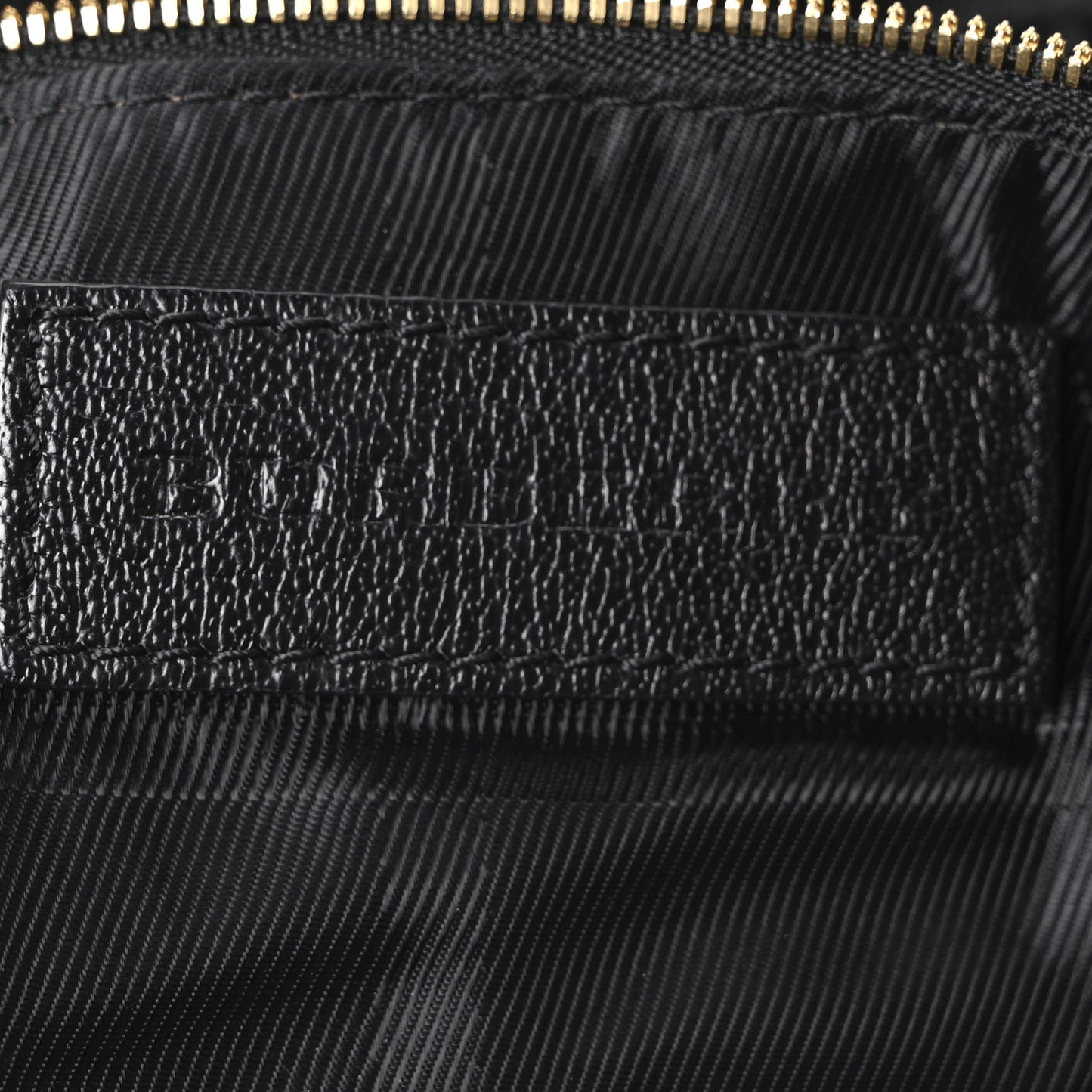 Grainy Calfskin Larsen Shoulder Bag Black