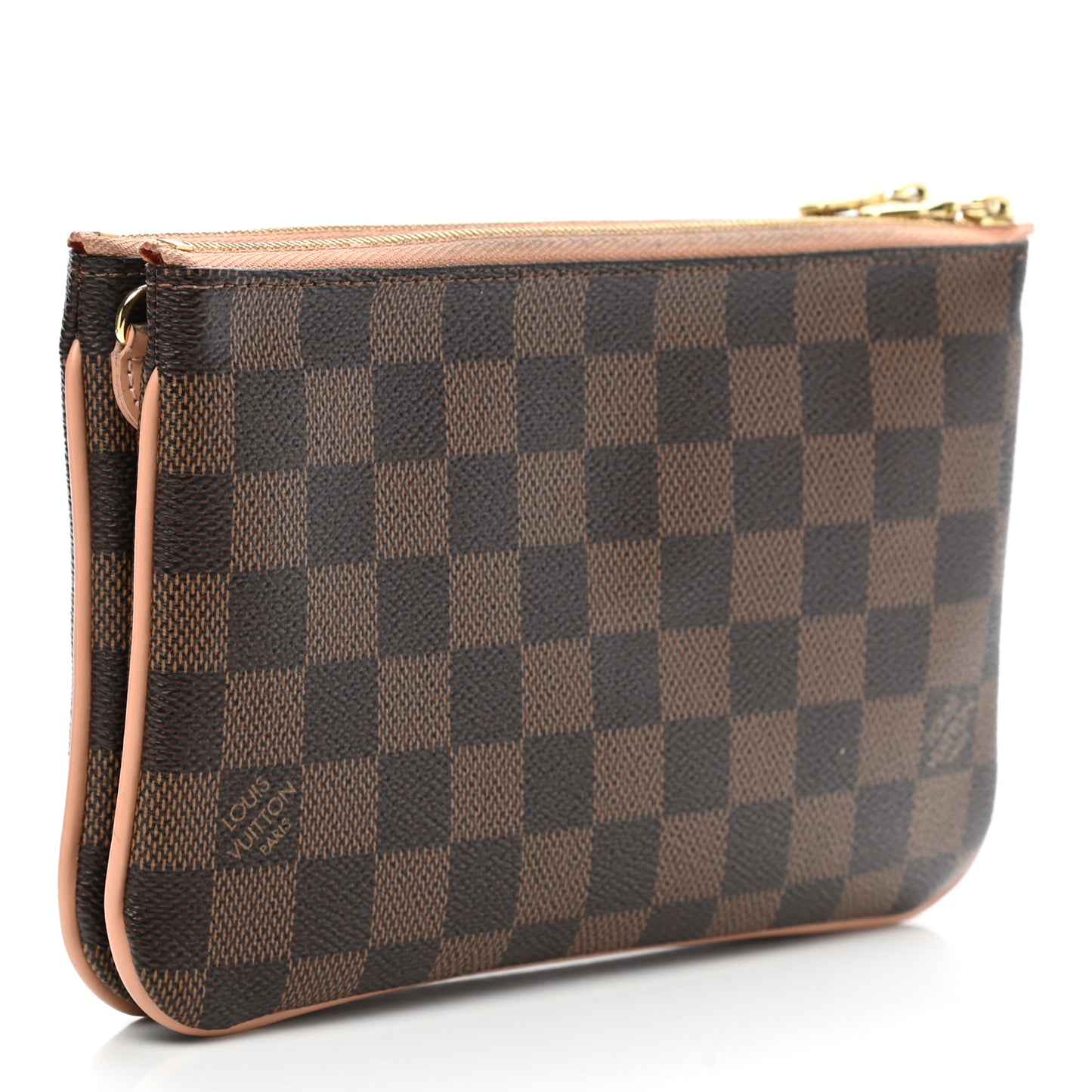 Damier Ebene Double Zip Pochette