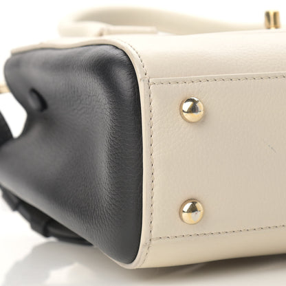 Chanel Grained Calfskin Mini Bi-Color Neo Executive Shopper Tote Beige Black 8 of 14