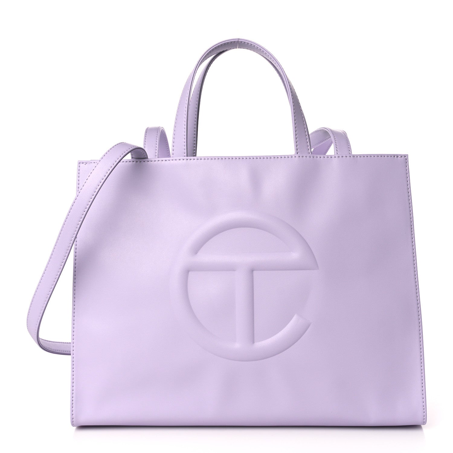 Telfar Vegan Leather Medium Shopping Bag Lavender 1 of 9