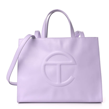 Telfar Vegan Leather Medium Shopping Bag Lavender 1 of 9