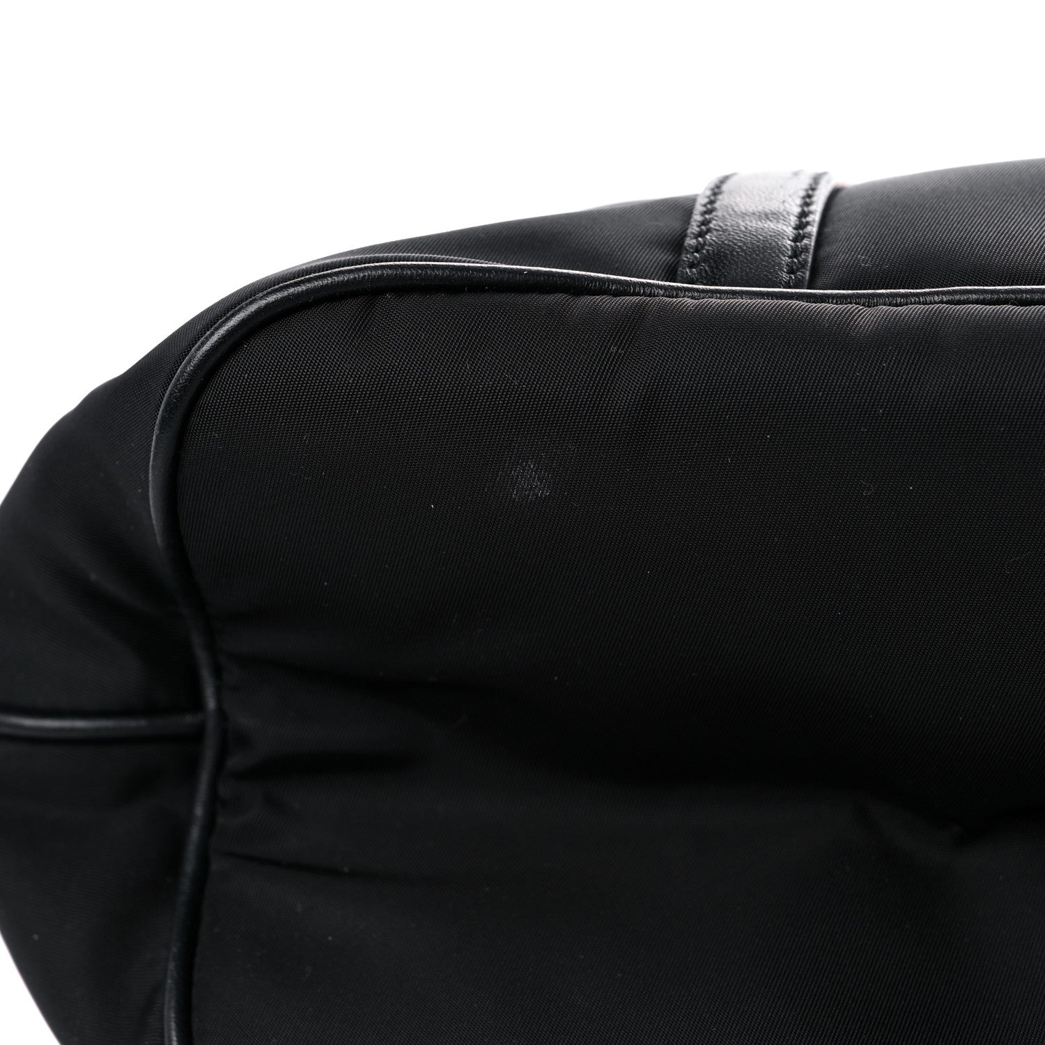 Prada Tessuto Nylon Calfskin Shopping Tote Black 12 of 12