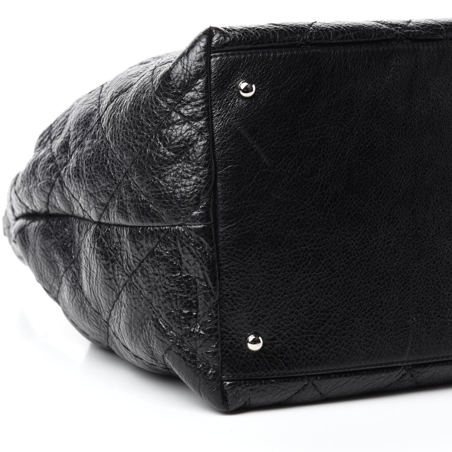 Chanel Glazed Calfskin On The Road Drawstring Tote Black 6 of 12