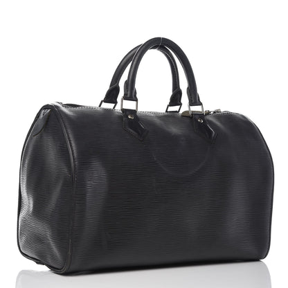 Louis Vuitton Epi Speedy 30 Black 3 of 21