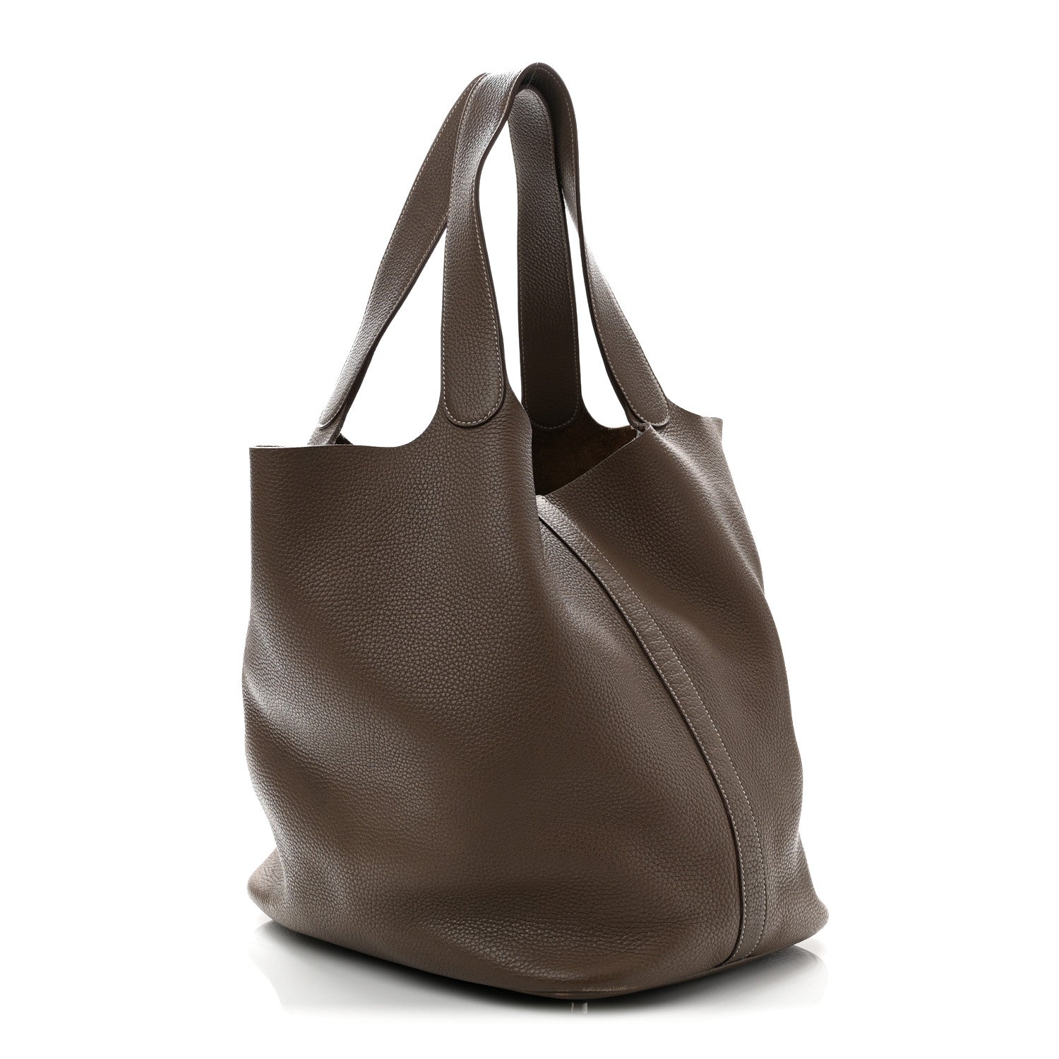 Hermes Taurillon Clemence Picotin Lock TGM Etoupe 3 of 12