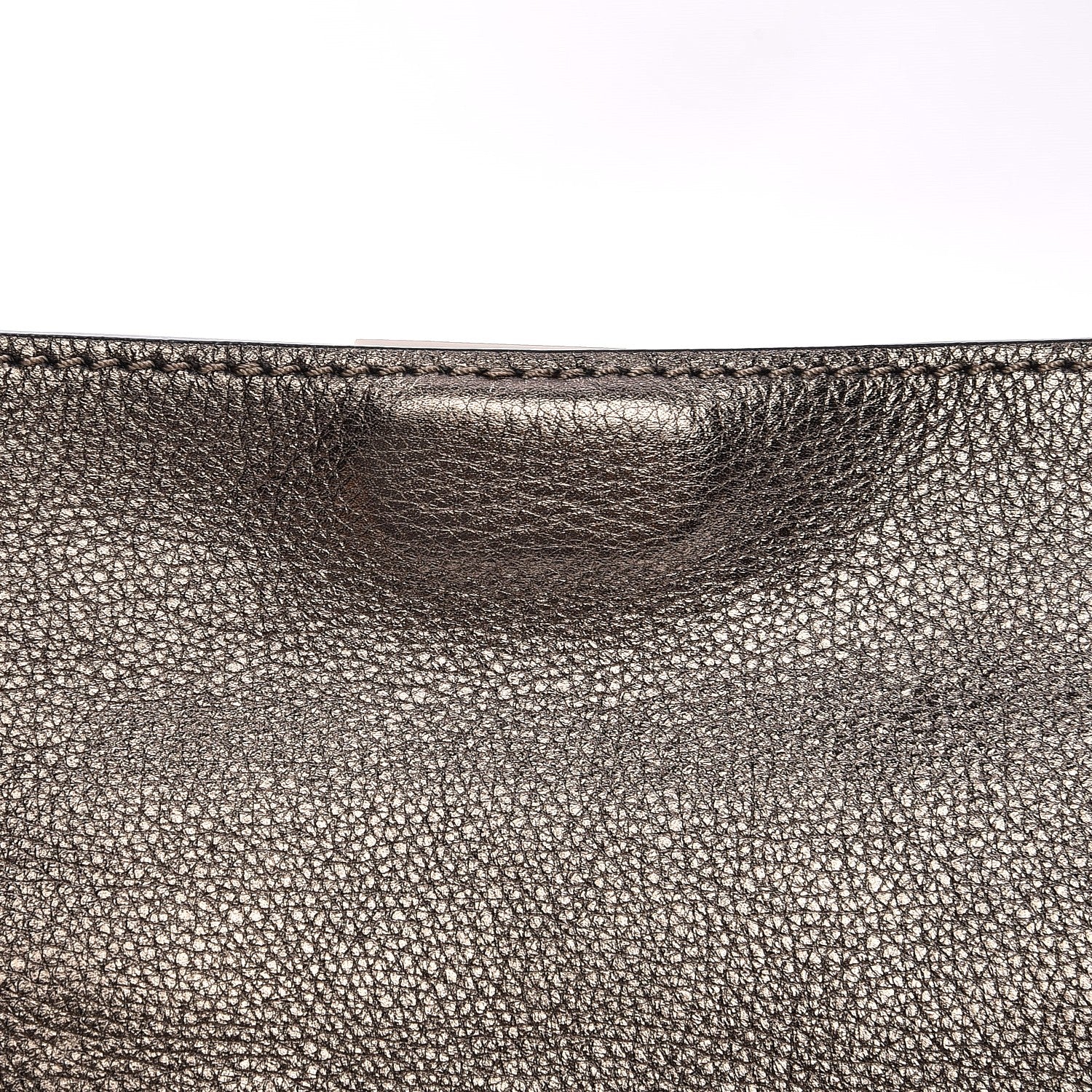 Valentino Garavani Metallic Pebbled Calfskin Small Rockstud Flip-Lock Messenger Bag Sasso 7 of 7