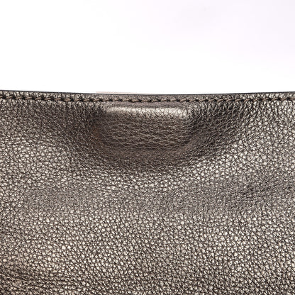 Valentino Garavani Metallic Pebbled Calfskin Small Rockstud Flip-Lock Messenger Bag Sasso 7 of 7