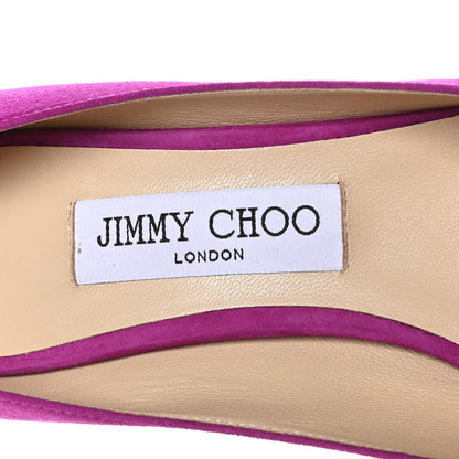 Jimmy Choo Suede Love 85 Pumps 38 Magenta 7 of 9